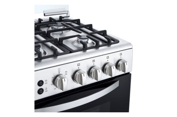 LG Cuisinière à gaz 4 Feux 60 CM-émail brillant, électronique (240 V), minuterie -Rôtissoire/FA211RMA – Image 6