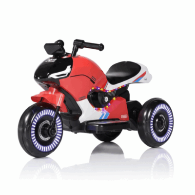 Moto électrique pour enfants, à batterie, Nitro Force CF, rouge