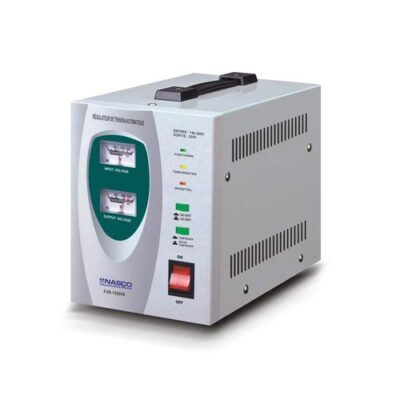 Nasco Stabilisateur – Fvr-1500Va – Compteur à aiguille – 4Pcs – Ct – Sortie:220V – Blanc