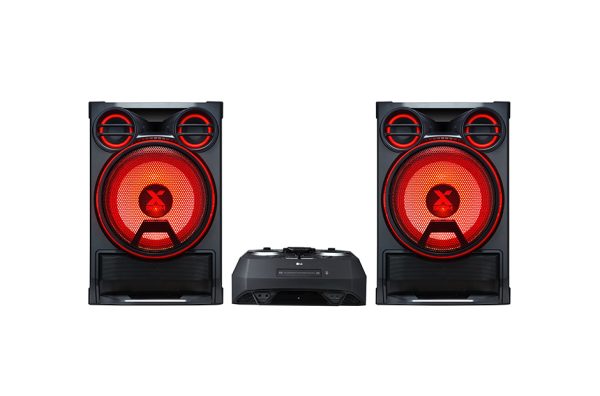 LG mini Hifi de 5000 W doté d’un mini audio, de basses puissantes, d’une basse de compression et d’un caisson de basse X-Shiny