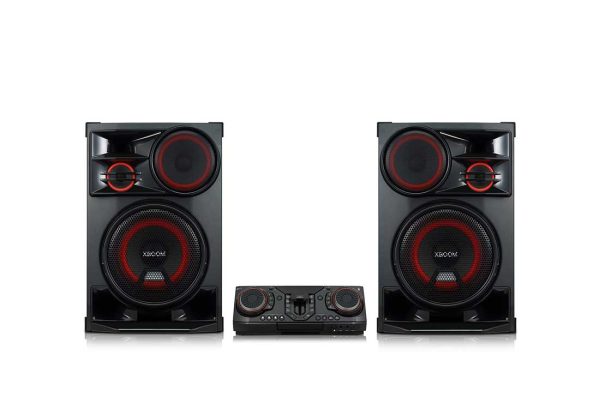 LG Hifi -3500 W, Mini Audio, Caisson de basse X-Shiny, éclairage X-Flash, DJ Effects et sampler Creator