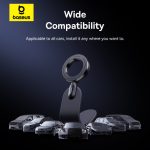 Support de téléphone magnétique pour voiture Baseus C02 Go, rotatif à 360°, pliable - Noir – Image 3