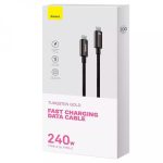 Baseus Tungsten cable ultra rapide Type-C to Type-C 240W 3m Black (CAWJ040201) – Image 3