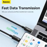 Baseus Tungsten cable ultra rapide Type-C to Type-C 240W 3m Black (CAWJ040201) – Image 4