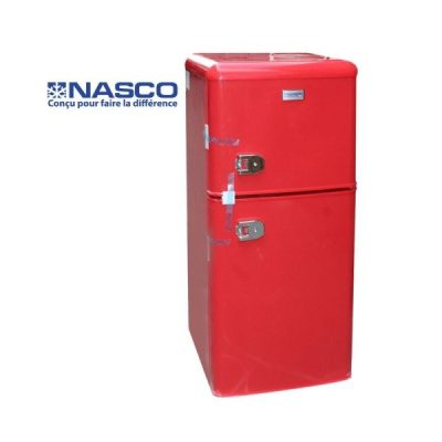 Nasco Petit Réfrigérateur-NASF2-110RT – 86 Litres Net / R600A / Rouge Retro