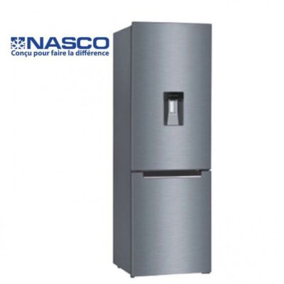 Nasco Réfrigérateur Combine Avec Distributeur D’Eau – HNASD2-35WD – 252L – 2 Tiroirs+1Casier