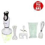 Ilux Mixeur Plongeant Multifonctions - 4 En 1 - LX-05 - 180W - Blanc