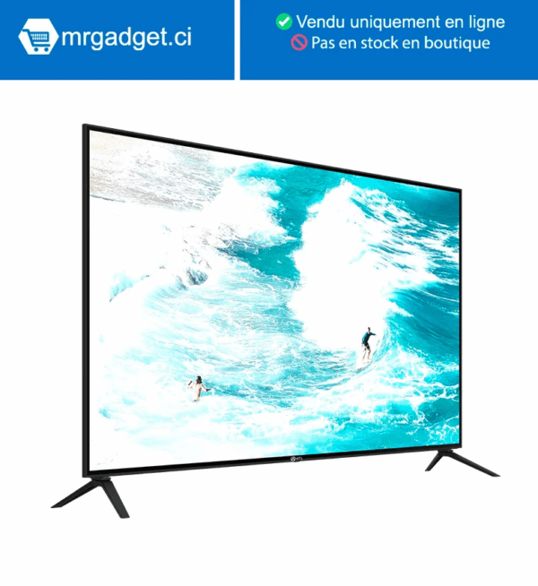 TV LED ATL 98" SMART TV ANDROID 12 - 4k UHD - HDR 10 - Screencast - Bluetooth - Décodeurs Integre Avec Support Mural - ATL-98V7S