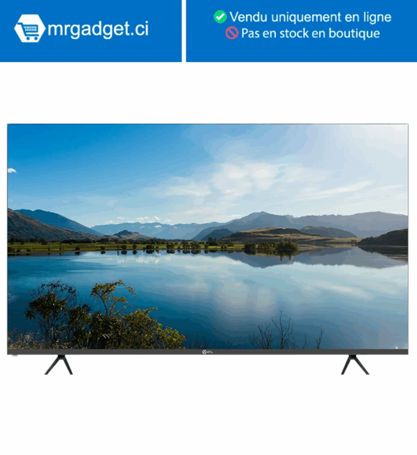 TV LED ATL 75" - SMART TV - Android 12 - 4K UHD - Hdr 10 – Screencast – Bluetooth - Décodeur Intégré  - ATL-75V7S