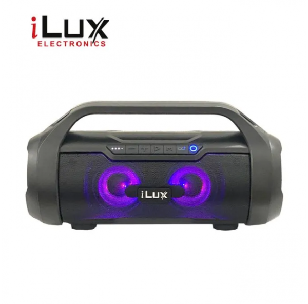 Ilux Enceinte Bluetooth Rechargeable – ILBX10 – USB – FM – Noir