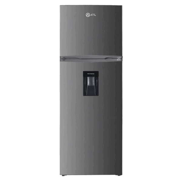 REFRIGERATEUR ATL/ 324L/ 02 PORTES/ INOX&SILVER/ DISTRIBUTEUR D'EAU/ATL-2D340D