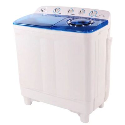 Nasco Machine A Laver 8Kg – NASTT-B80FL – Twin Tub – Semi-Auto. – Sech. Express – Fonct. Lavag A Main – 360W