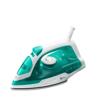 ATL Fer A Repasser – ATL-SW101- A Vapeur 1200W – Vert Blanc – Fonction Self Cleaning – Cordon Flexible 360° – Protection Contre Surchauff