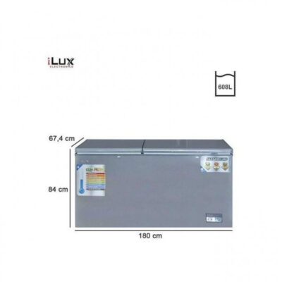 Ilux Congélateur 2 Portes ILCH608 – 608 L – Congélation Rapide